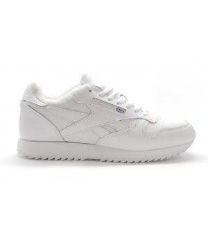 Reebok Classic Leather с мехом All White