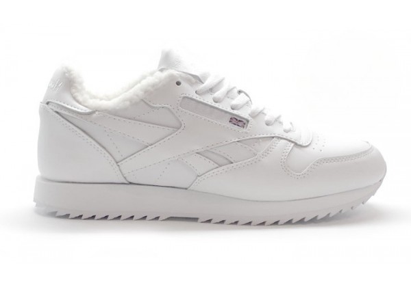 Reebok Classic Leather с мехом All White