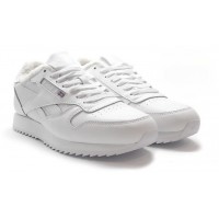 Reebok Classic Leather с мехом All White