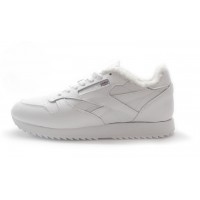 Reebok Classic Leather с мехом All White