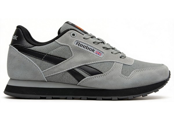 Кроссовки Reebok Classic Leather Suede Grey Black