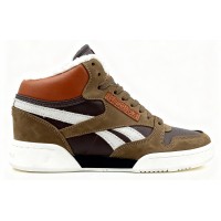 Reebok Classic Mid Brown White с мехом