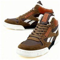 Reebok Classic Mid Brown White с мехом