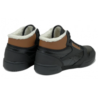 Reebok Classic Exertion Mid Black Brown с мехом