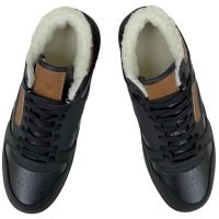 Reebok Classic Exertion Mid Black Brown с мехом