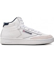 Reebok Club C 85 High White Beige Navy Blue