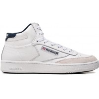 Reebok Club C 85 High White Beige Navy Blue