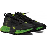 Кроссовки утеплённые Reebok Zig Kinetica Edge черные с зеленым