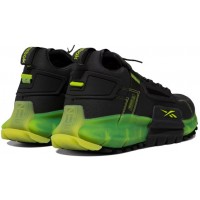 Кроссовки утеплённые Reebok Zig Kinetica Edge черные с зеленым