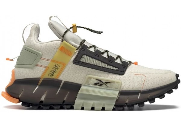 Кроссовки Reebok Zig Kinetica Edge бежевый с зеленым