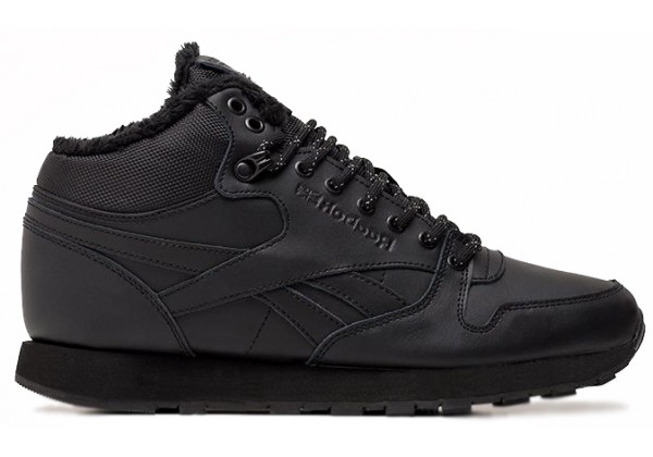 Reebok Classic Leather Mid Ripple Total Black