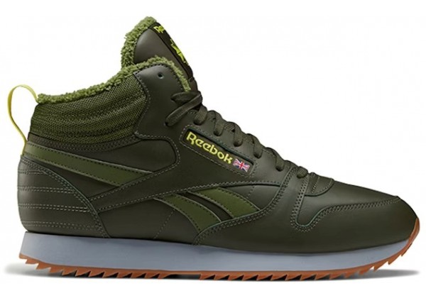 Зимние Кроссовки Reebok Classic Leather Mid Ripple Green