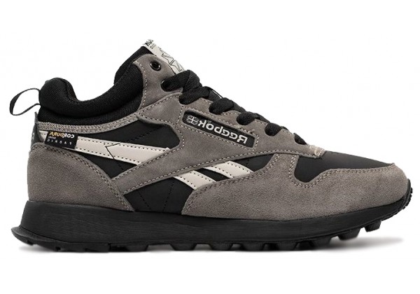 Reebok Classic Leather Mid Ripple Grey Black