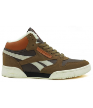 Reebok Classic Mid Brown White с мехом