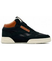 Reebok Classic Mid Dark Navy Brown с мехом