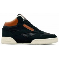 Reebok Classic Mid Dark Navy Brown с мехом