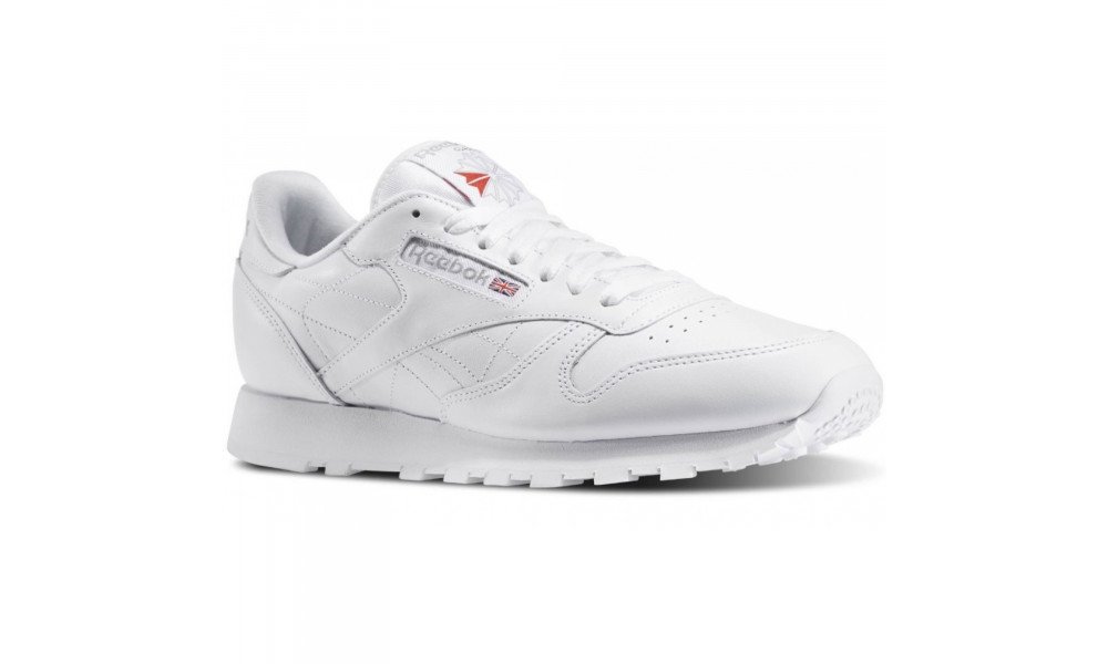 reebok classic leather sneakers in white