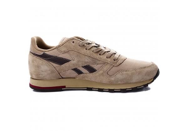 Reebok Classic бежевые с темно-коричневым